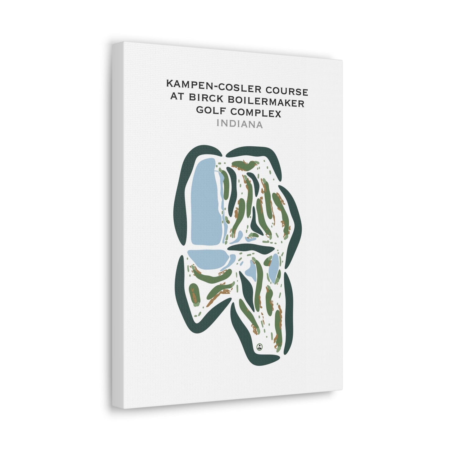 Kampen-Cosler Course at Birck Boilermaker Golf Complex, Indiana - Printed Golf Courses