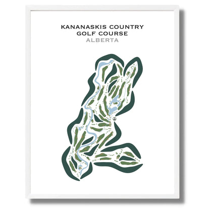 Kananaskis Country Golf Course, Alberta, Canada - Printed Golf Courses