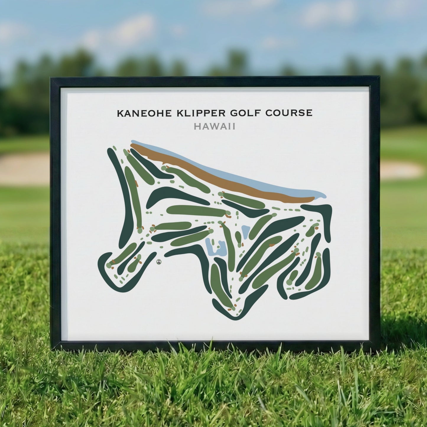 Kaneohe Klipper Golf Course, Hawaii - Printed Golf Course