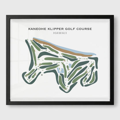 Kaneohe Klipper Golf Course, Hawaii - Printed Golf Course