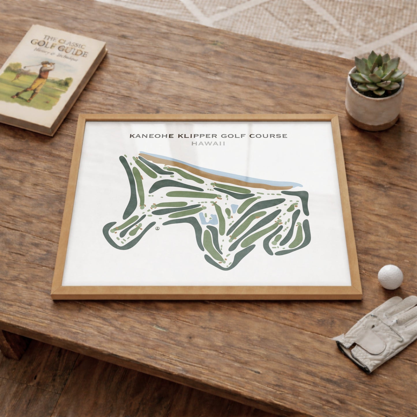 Kaneohe Klipper Golf Course, Hawaii - Printed Golf Course