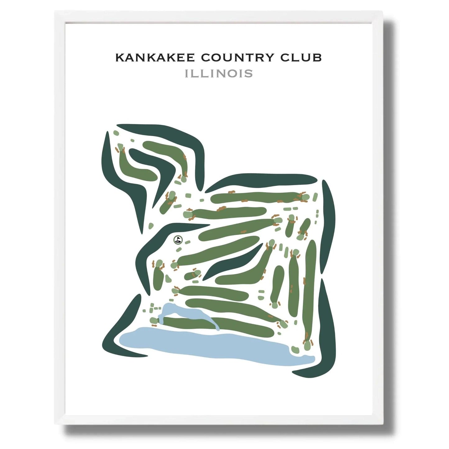 Kankakee Country Club, Illinois - Printed Golf Courses