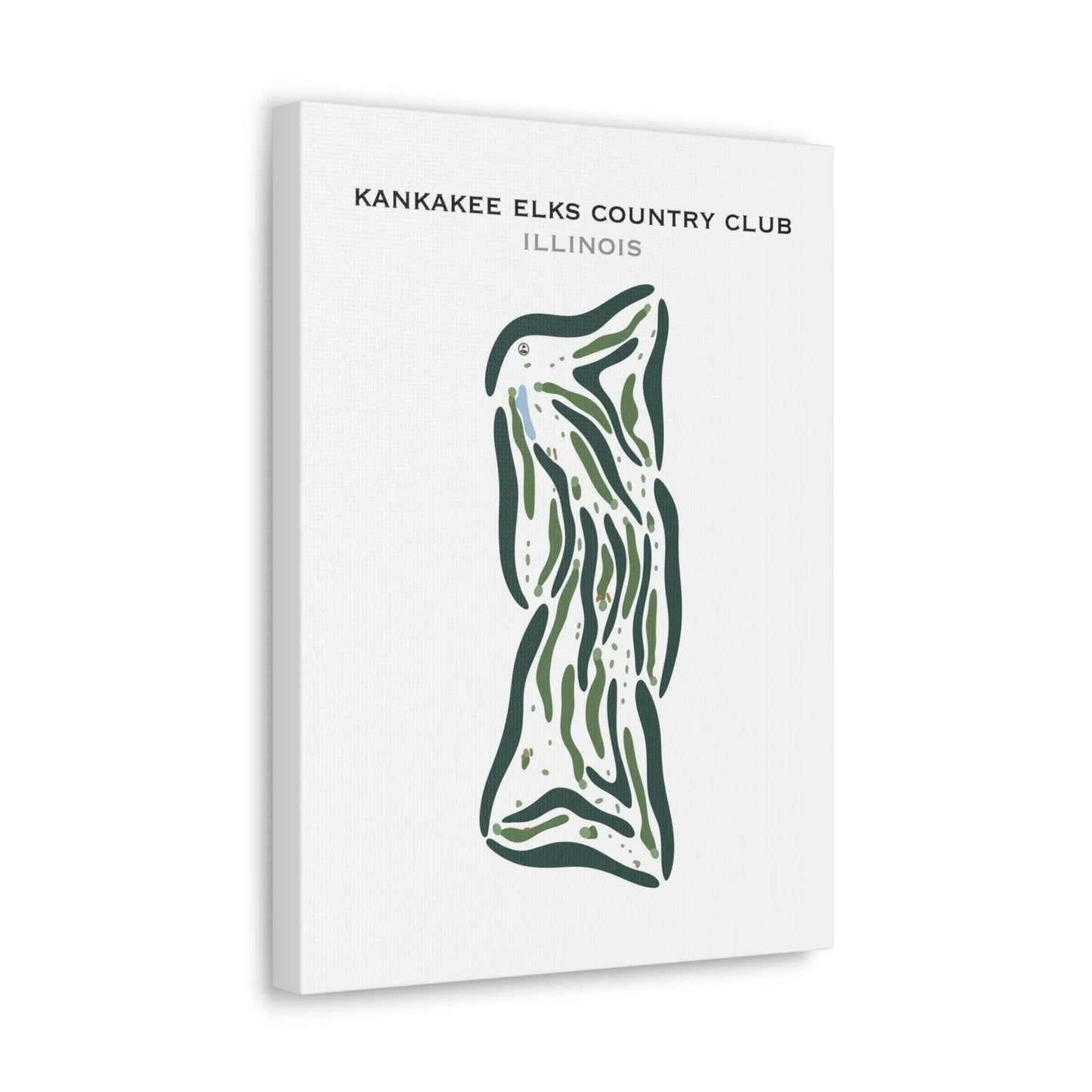 Kankakee Elks Country Club, Illinois - Printed Golf Courses