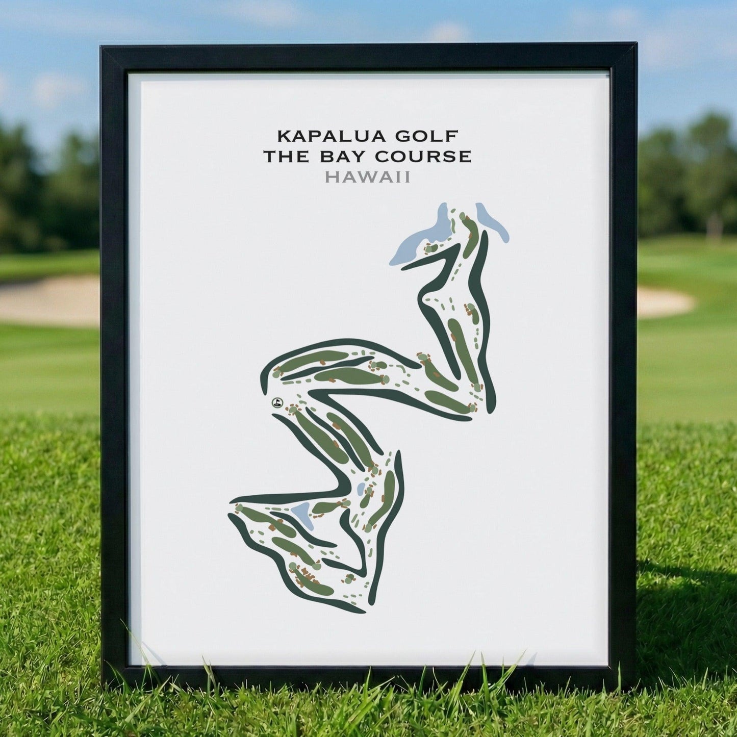 Kapalua Golf The Bay Course, Hawaii - Printed Golf Courses