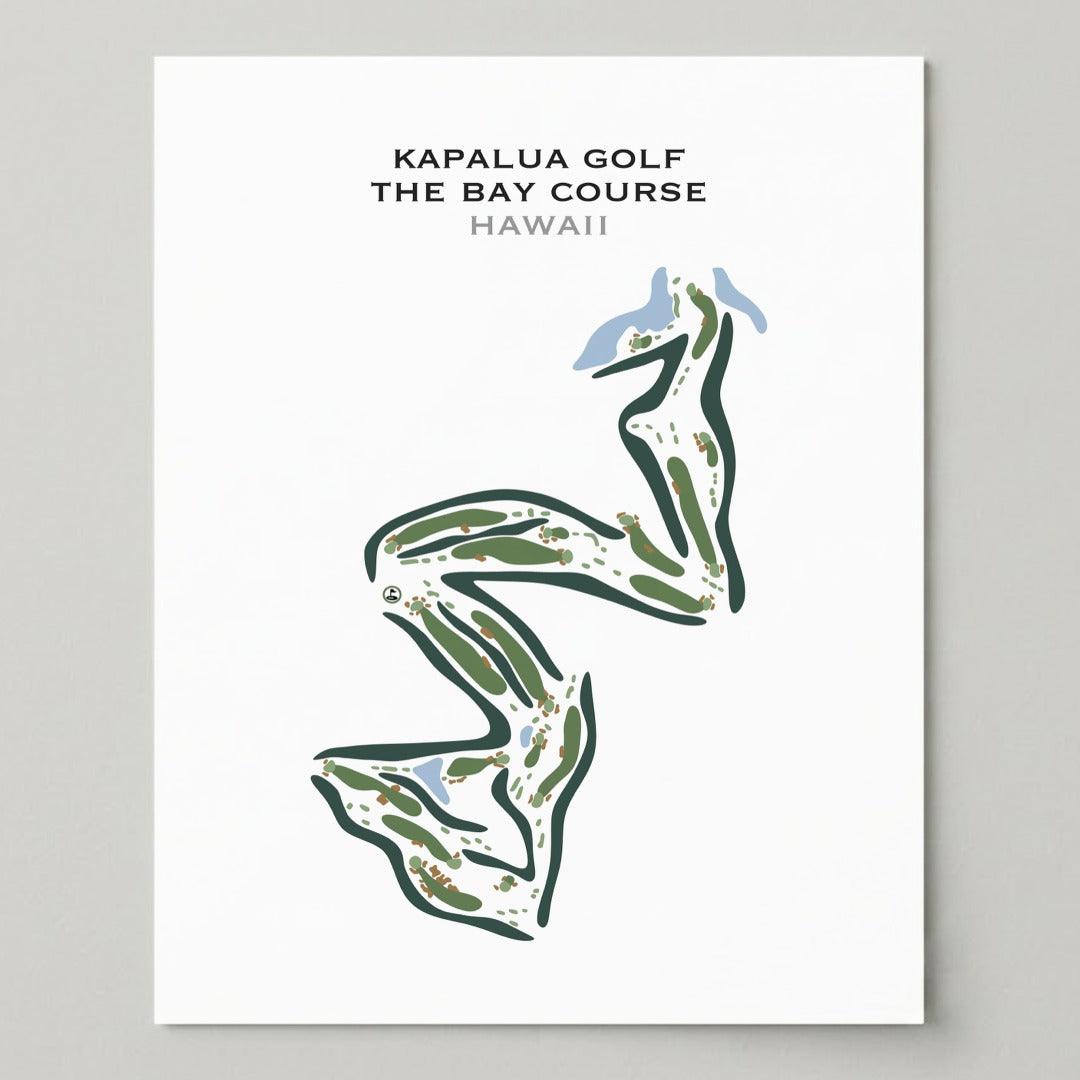 Kapalua Golf The Bay Course, Hawaii - Printed Golf Courses