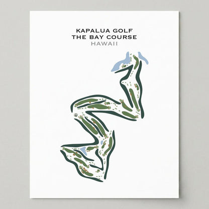 Kapalua Golf The Bay Course, Hawaii - Printed Golf Courses