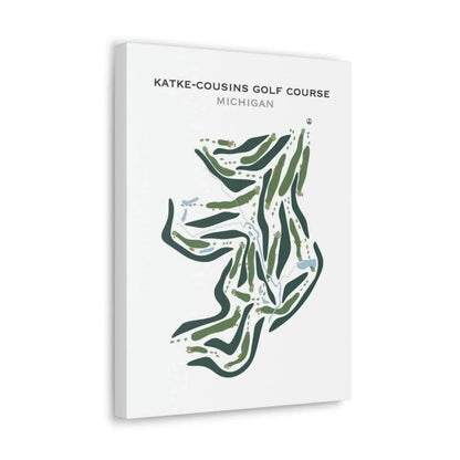 Katke - Cousins Golf Course, Michigan - Printed Golf Courses