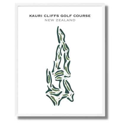 Kauri Cliffs Golf Course, New Zealand - Printed Golf Course