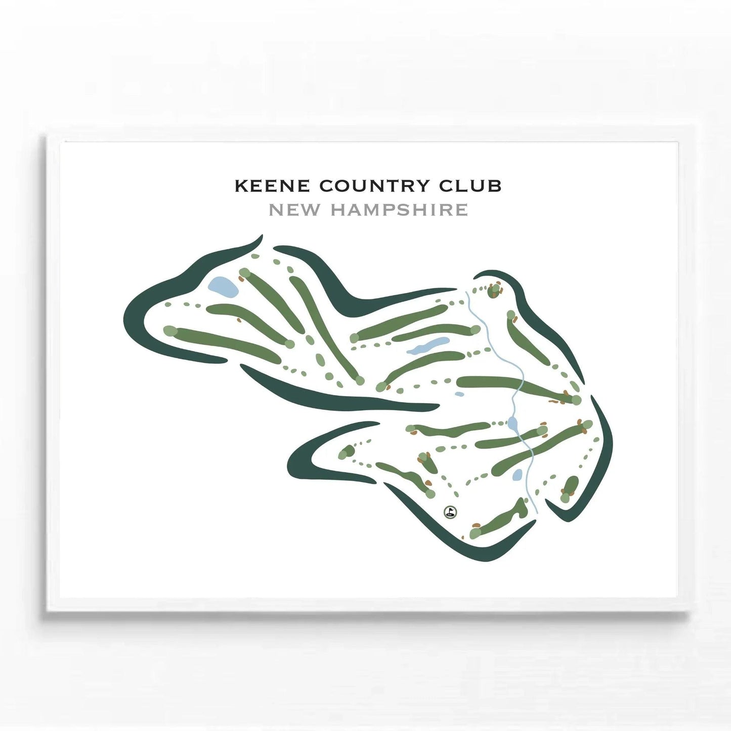 Keene Country Club, New Hampshire - Printed Golf Courses