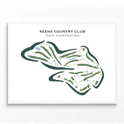 Keene Country Club, New Hampshire - Printed Golf Courses
