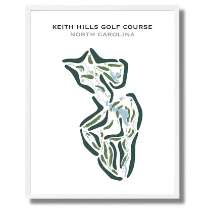 Keith Hills Golf Course, North Carolina - Printed Golf Courses
