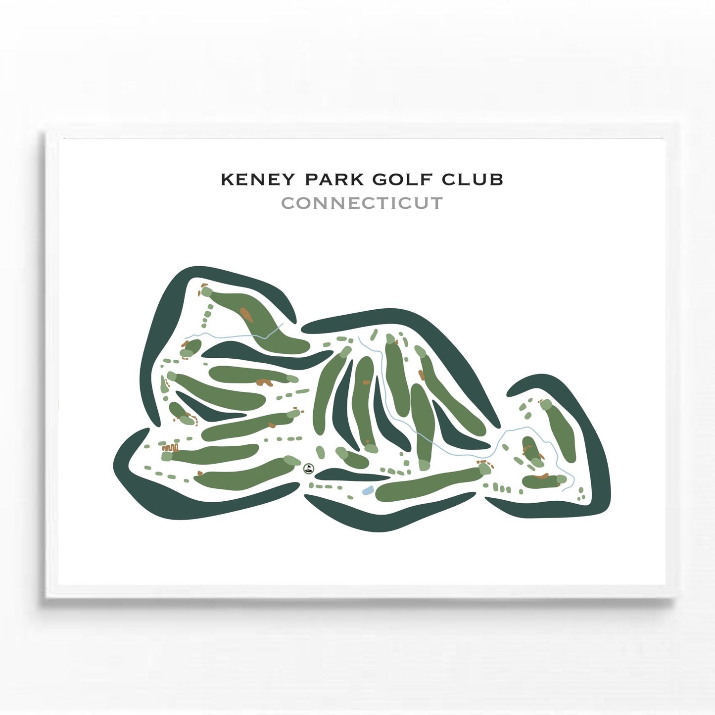 Keney Park Golf Course, Connecticut - Printed Golf Courses