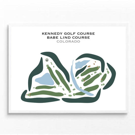 Kennedy Golf Course, Babe Lind Course, Colorado - Printed Golf Courses