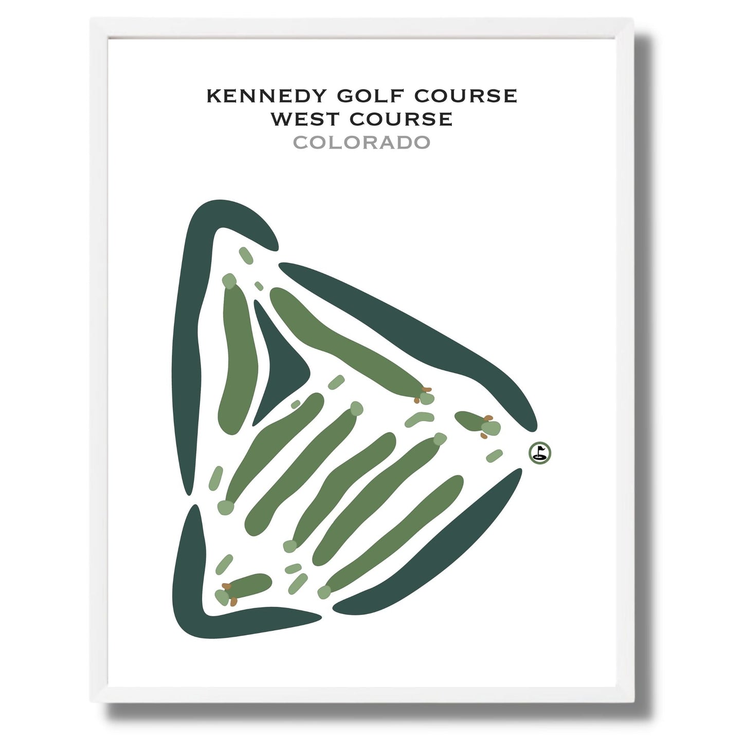 Kennedy Golf Course, West Course, Colorado - Printed Golf Courses
