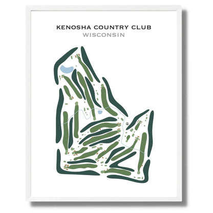 Kenosha Country Club, Wisconsin - Printed Golf Course