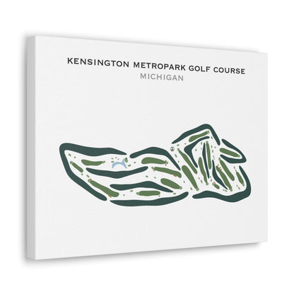 Kensington Metropark Golf Course, Michigan - Printed Golf Courses