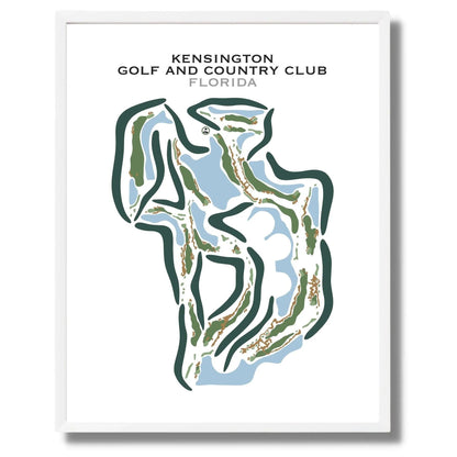 Kensington Golf and Country Club, Florida - Printed Golf Courses
