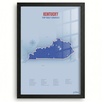 Map of Kentucky Golf Courses