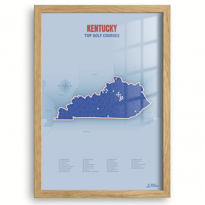 Map of Kentucky Golf Courses
