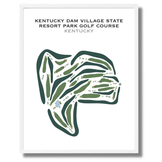 Kentucky Dam Village State Resort Park Golf Course, Kentucky - Printed Golf Courses