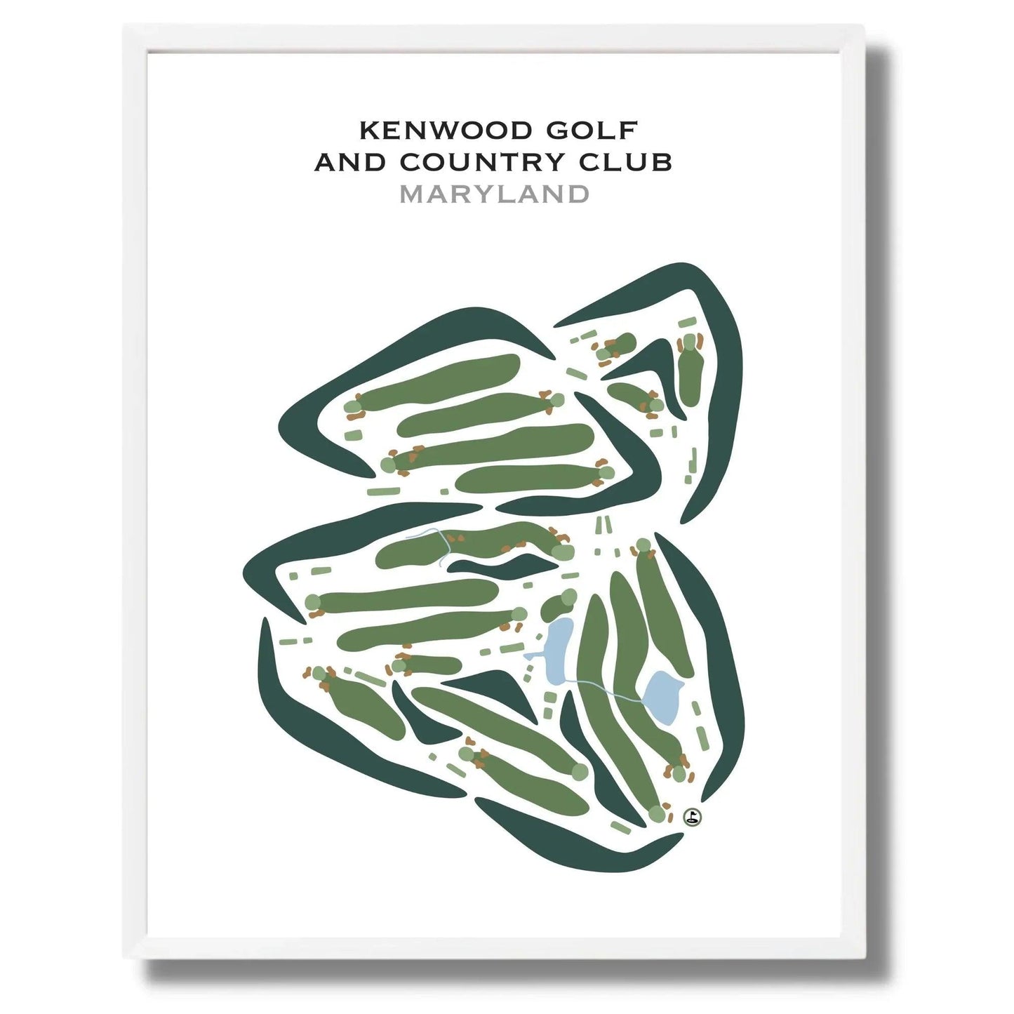 Kenwood Golf & Country Club, Maryland - Printed Golf Courses