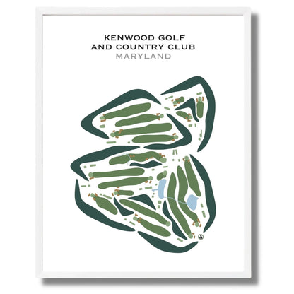 Kenwood Golf & Country Club, Maryland - Printed Golf Courses