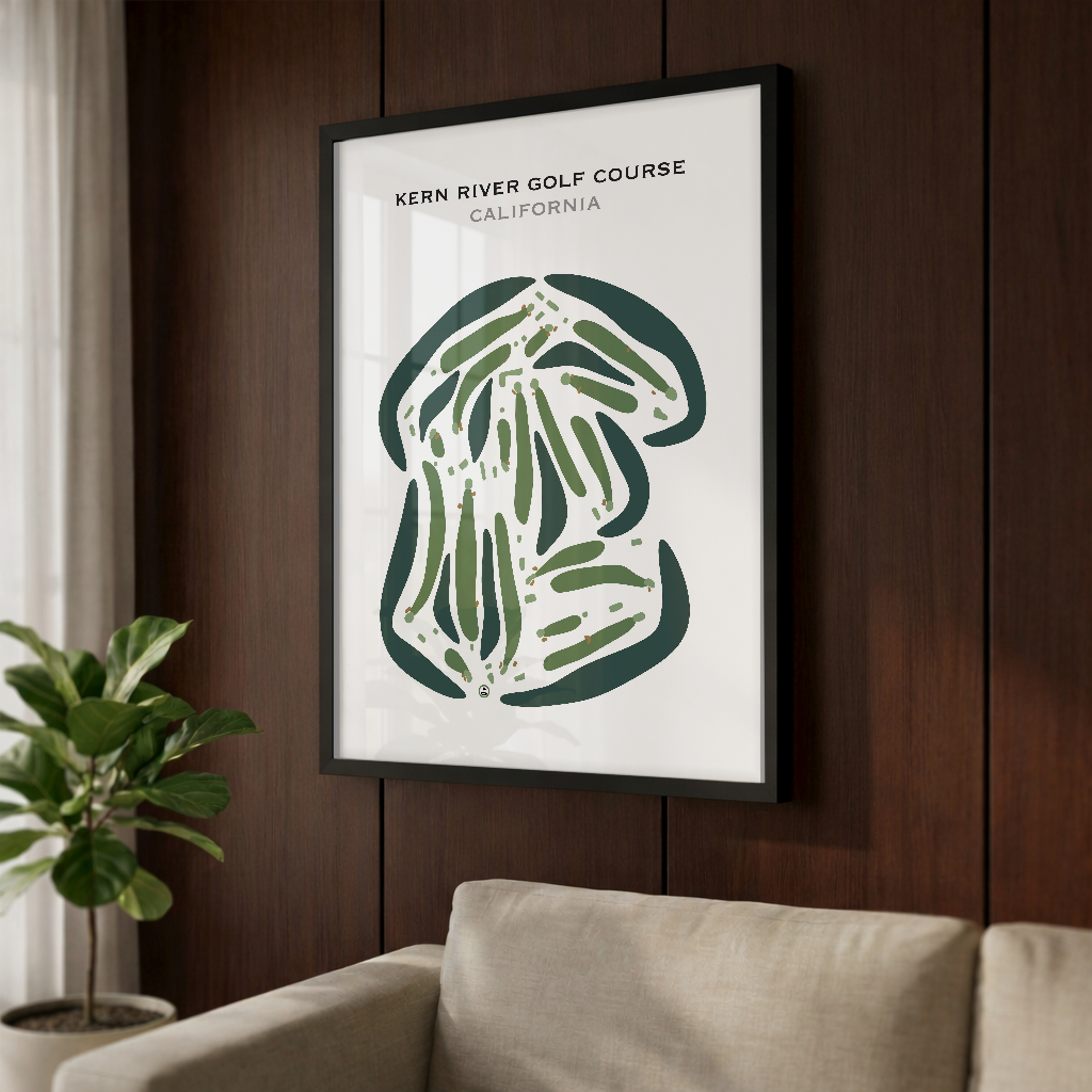 Kern River Golf Course, California - Printed Golf Courses