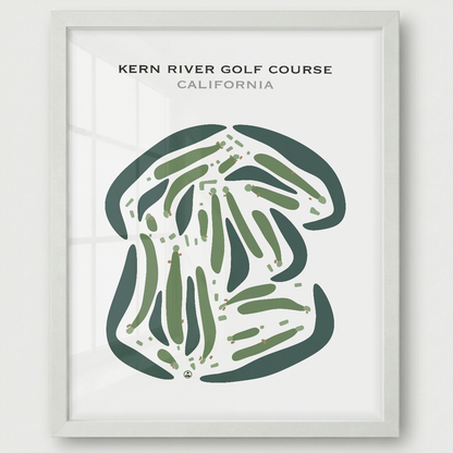 Kern River Golf Course, California - Printed Golf Courses