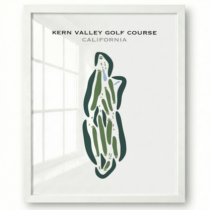 Kern Valley Golf Course, California - Printed Golf Courses