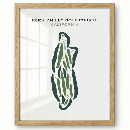 Kern Valley Golf Course, California - Printed Golf Courses