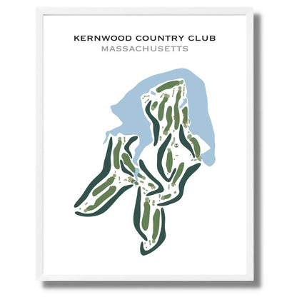Kernwood Country Club, Massachusetts - Printed Golf Courses
