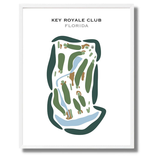 Key Royale Club, Florida - Printed Golf Courses