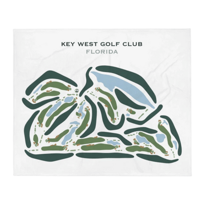 Key West Golf Club, Florida - Printed Golf Courses