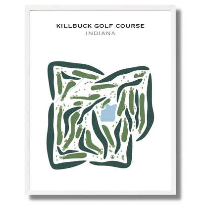 Killbuck Golf Course, Indiana - Printed Golf Courses