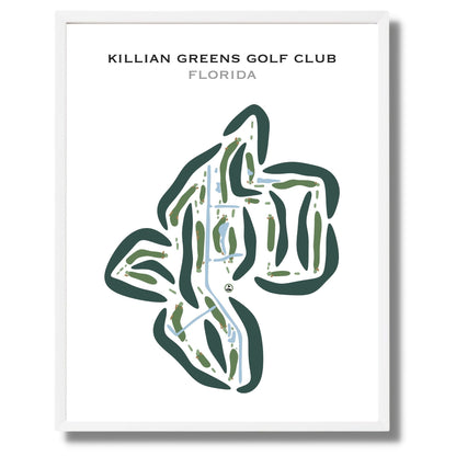 Killian Greens Golf Club, Florida - Printed Golf Courses