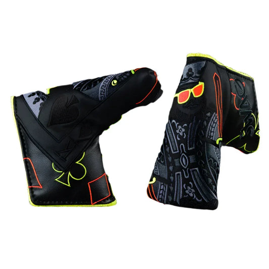 Swag Golf - Eclipse Orange and Bolt King Blade Putter Headcover - GOLF LEAGUE