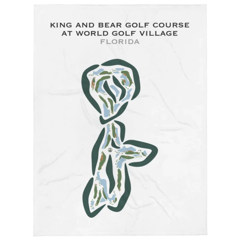 King and Bear Golf Course at World Golf Village, Augustine, Florida - Printed Golf Courses