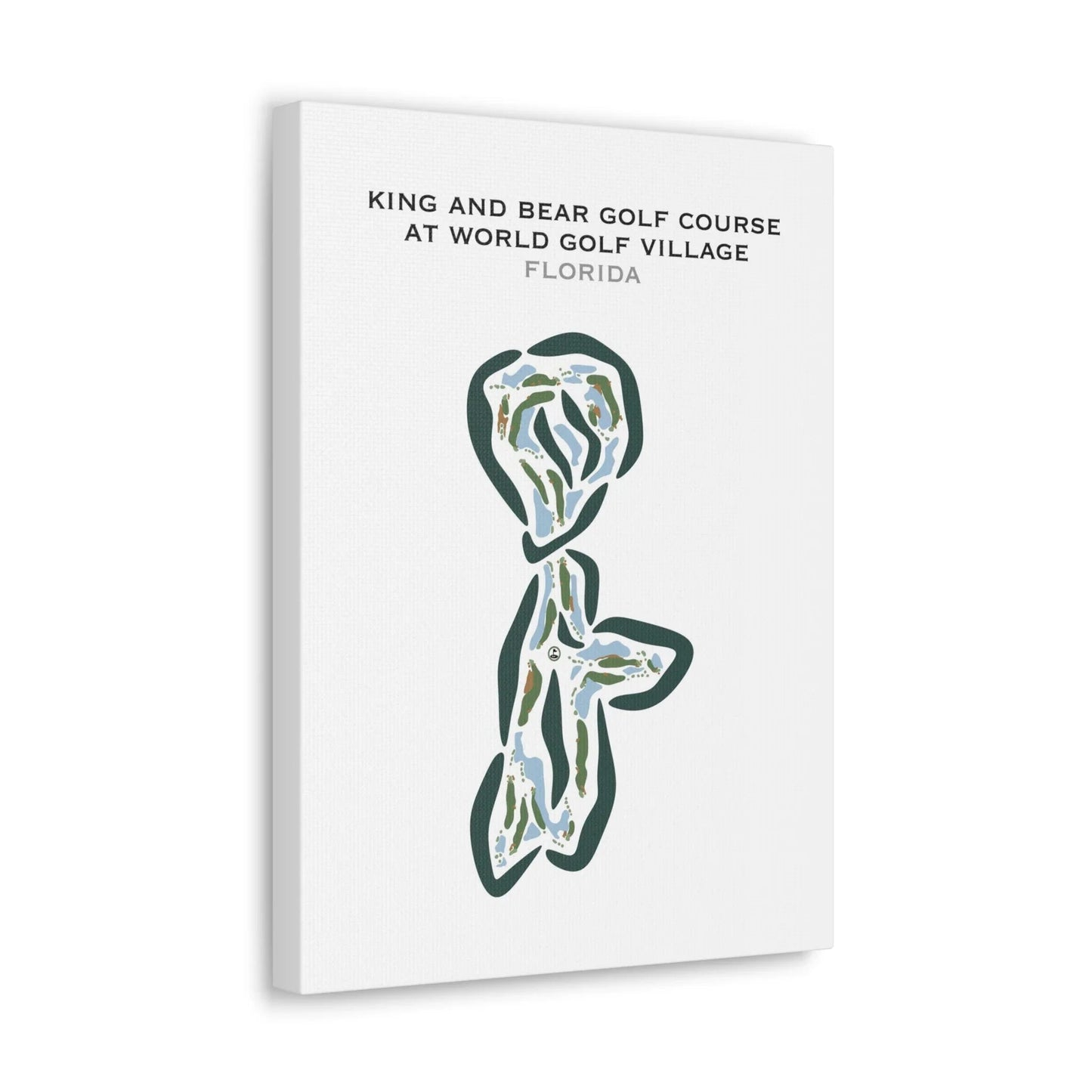 King and Bear Golf Course at World Golf Village, Augustine, Florida - Printed Golf Courses