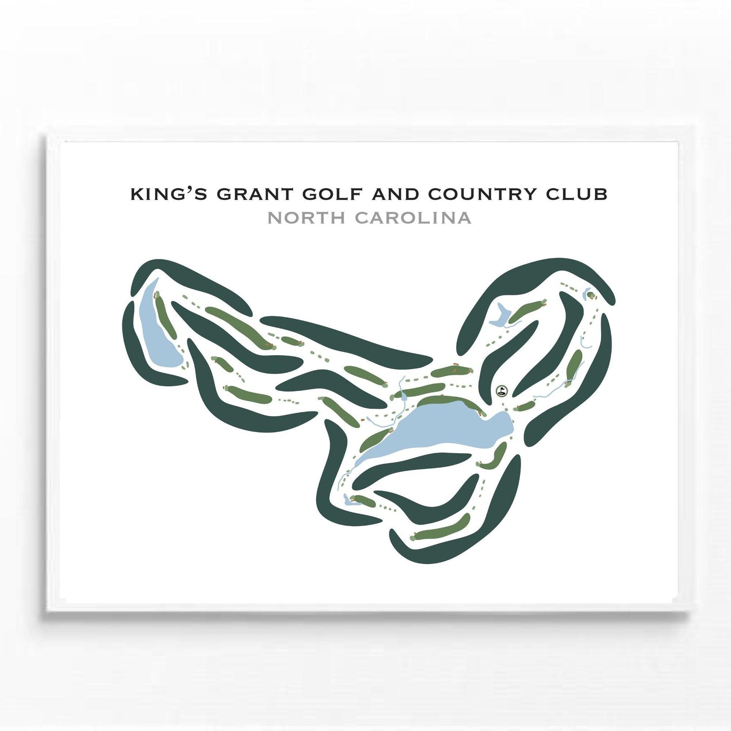 King's Grant Golf & Country Club, North Carolina - Printed Golf Courses