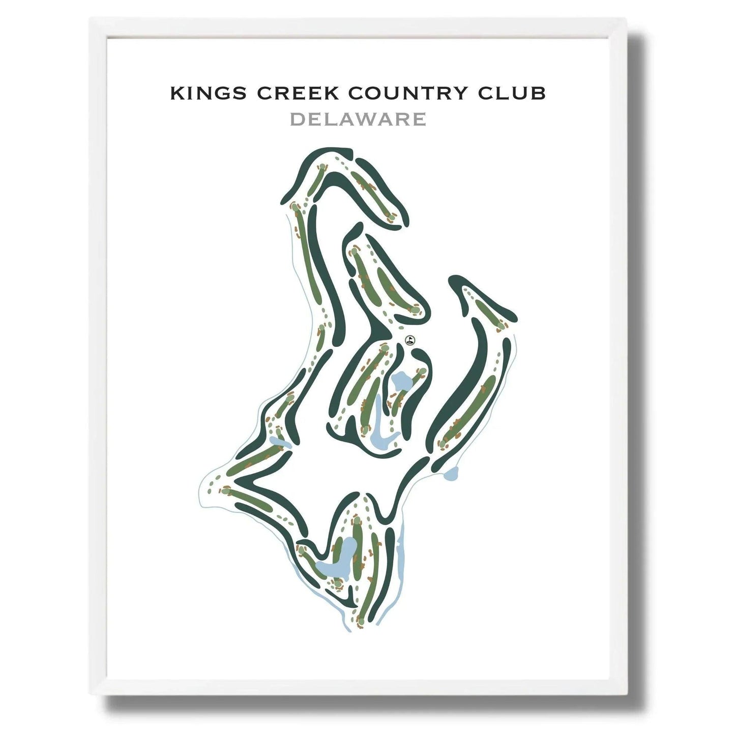 Kings Creek Country Club, Delaware - Printed Golf Courses