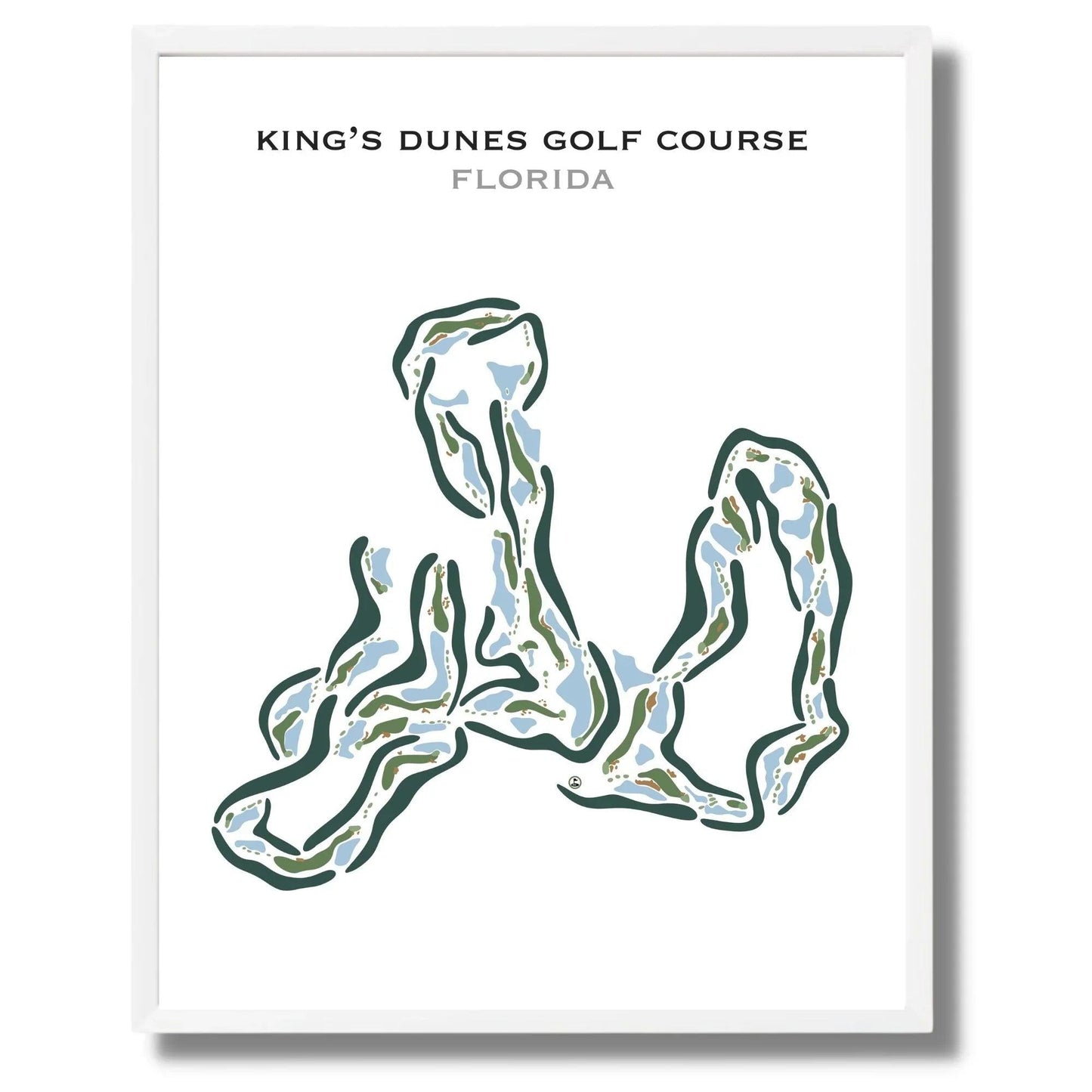 King's Dunes Golf Course, Florida - Printed Golf Courses