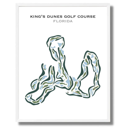 King's Dunes Golf Course, Florida - Printed Golf Courses