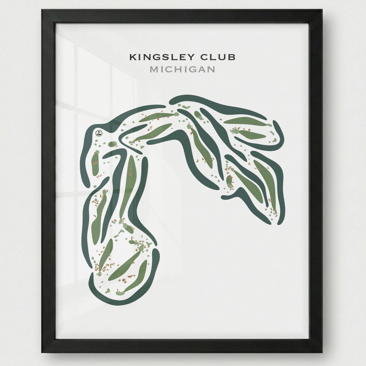 Kingsley Club, Michigan - Printed Golf Courses