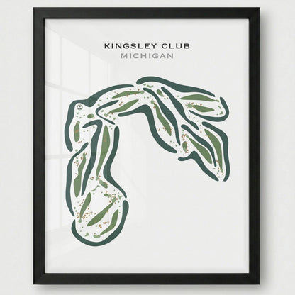 Kingsley Club, Michigan - Printed Golf Courses