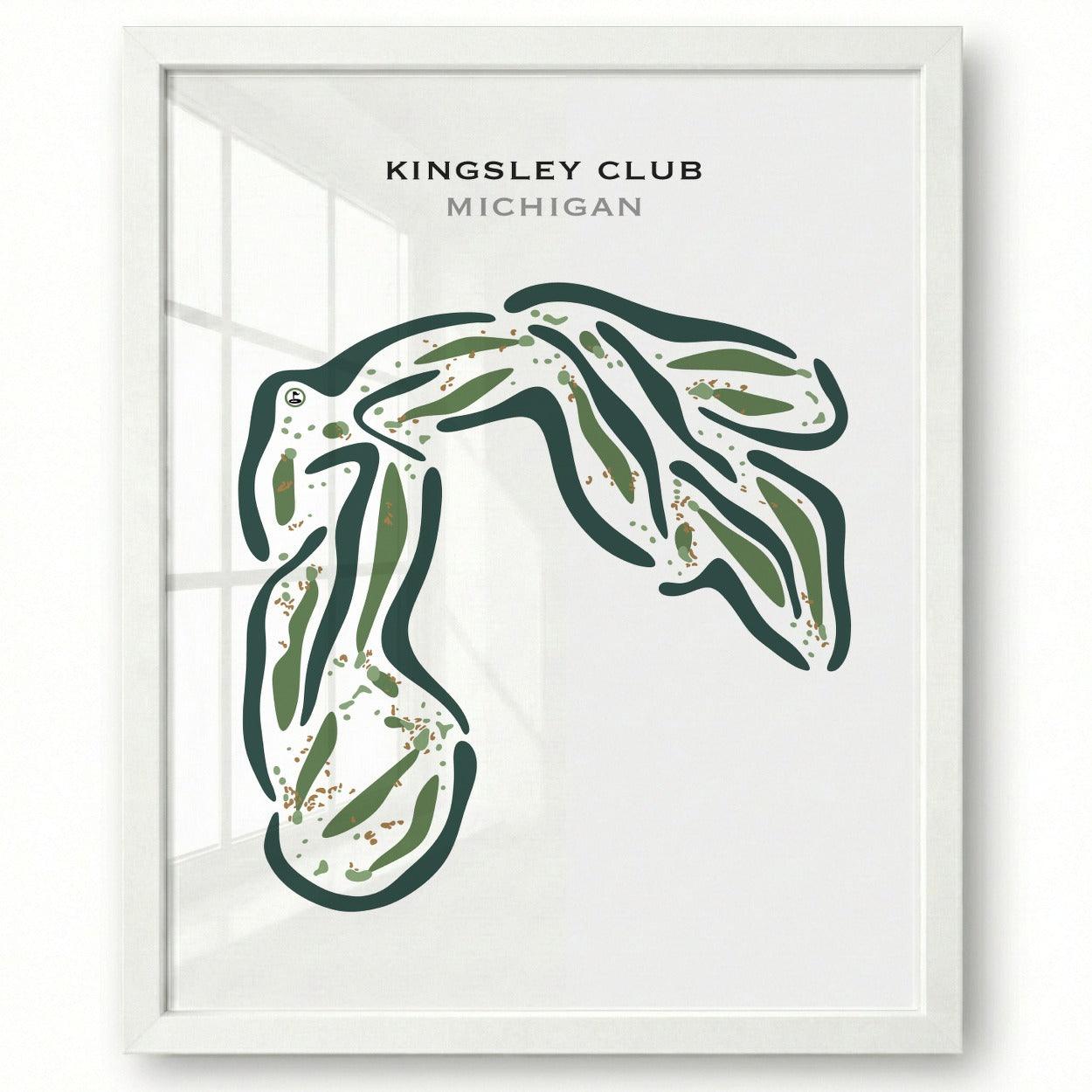 Kingsley Club, Michigan - Printed Golf Courses