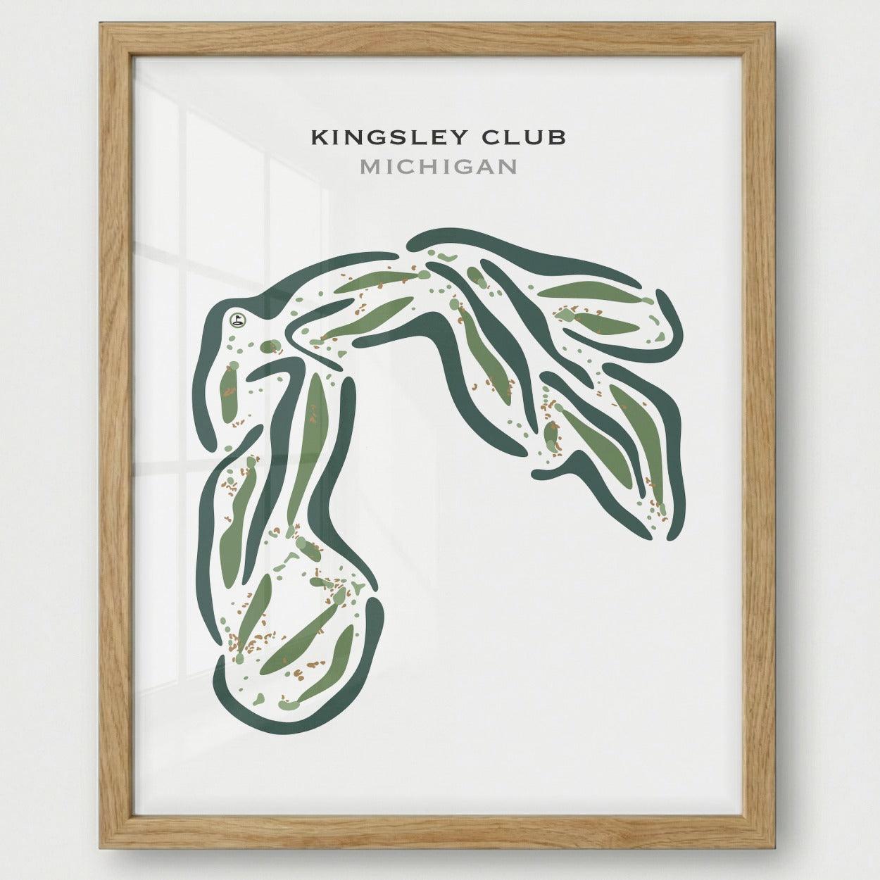 Kingsley Club, Michigan - Printed Golf Courses