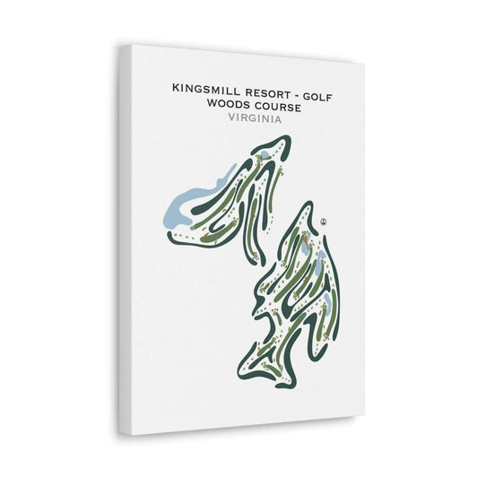 Kingsmill Resort - Golf Woods Course, Virginia - Printed Golf Courses