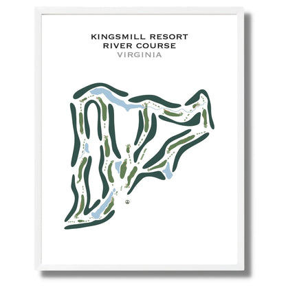 Kingsmill Resort, River Course , Virginia - Printed Golf Course