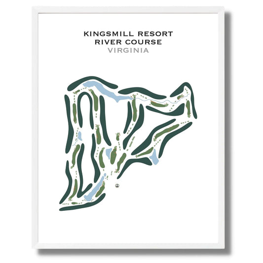 Kingsmill Resort, River Course , Virginia - Printed Golf Course