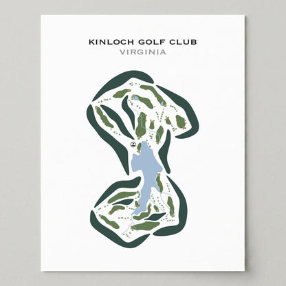 Kinloch Golf Club, Virginia - Printed Golf Courses